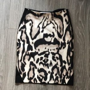 Diane Von Furstenberg (DVF) leopard print skirt